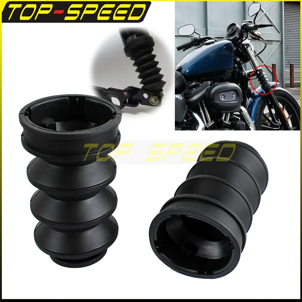 Fork Ghette Gators Stivali Moto One Pair Accessori In Gomma 39Mm Protezione Antiurto Parapolvere Per Harley Xl883 Sportster 1200