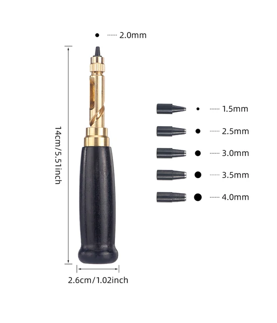 Japanese Screw Punch Handle Hole Punch Precision And Efficiency