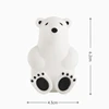 Adorable Polar Bear Toothbrush Holder Wall Mounted Suction Cup Racks Creative Perforation-free Leather Band Mask Plug Storage 6