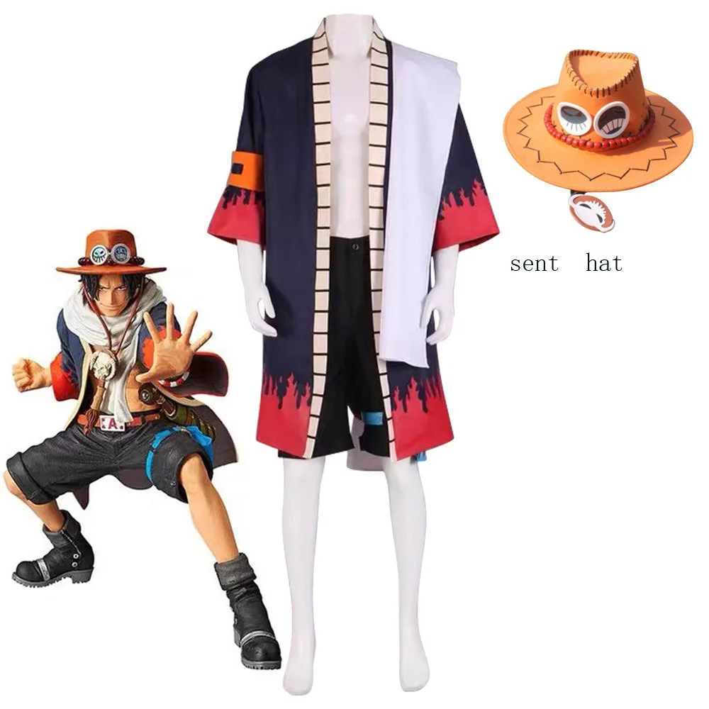 Lager in DE* One Piece Portgas D Ace Cosplay Hut 