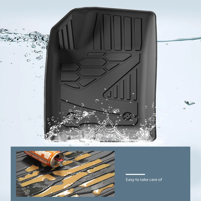 For Chery Arrizo 5 / Arrizo 5 GT-TPE Floor Mats and Cargo Liners, Waterproof Scratch Resistant LHD Trunk Cargo Mat