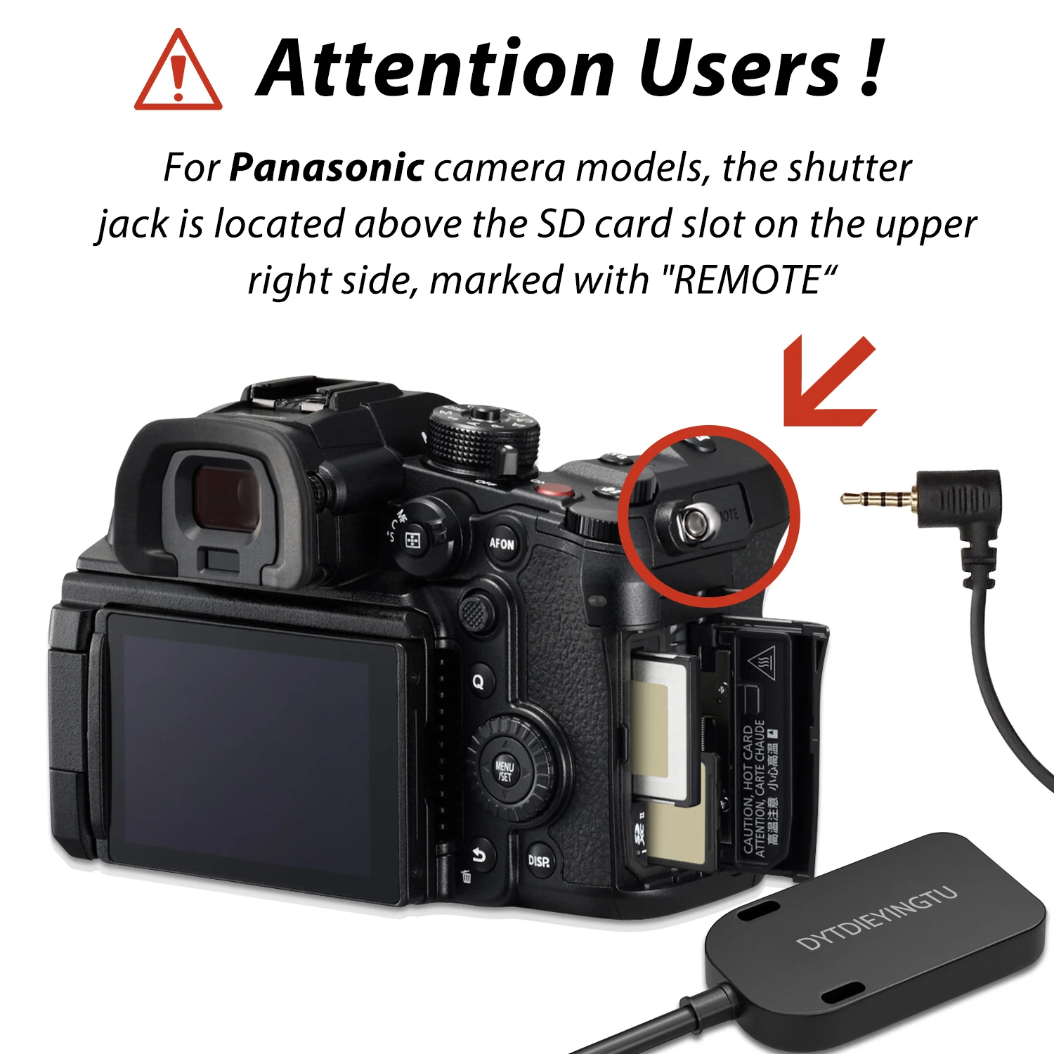 For Panasonic s5,s5m2x Shutter Release Cable Small shutter remote control extension cable 196 inches s5ii. gh5,gh4,gh5,g9,g85