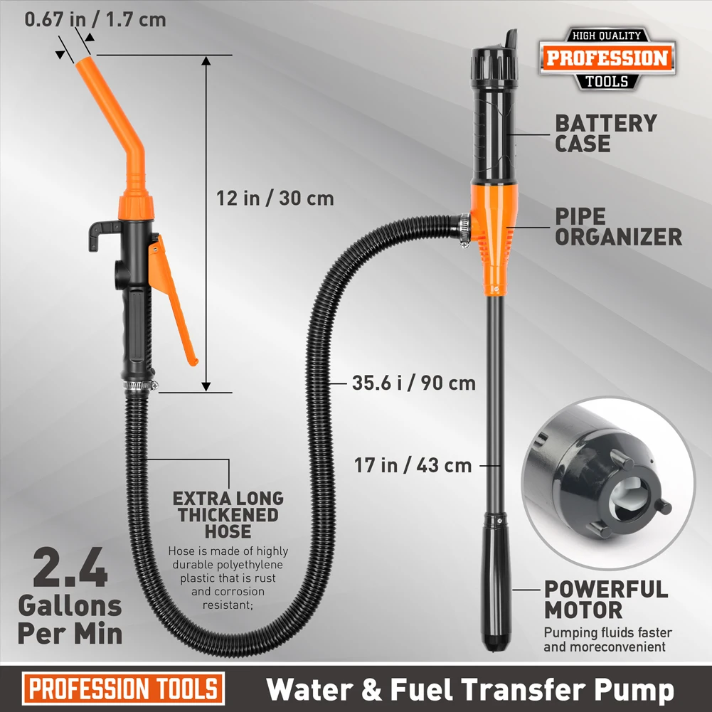 Portable Plastic Liquid Transfer Pump for Gas Oil