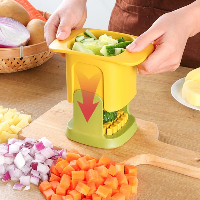 Stainless Steel French Fry Cutter Potato Slicer Multifunction Vegetable  Fruit Chopper with 2 Blades for Tomato Potato Cooking - AliExpress