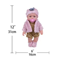 30cm Reborn Doll Can Be Washed, Soft 12inch Baby Doll Limb Movable and Clothes Detachable, Children's Toy Gift - Image 6
