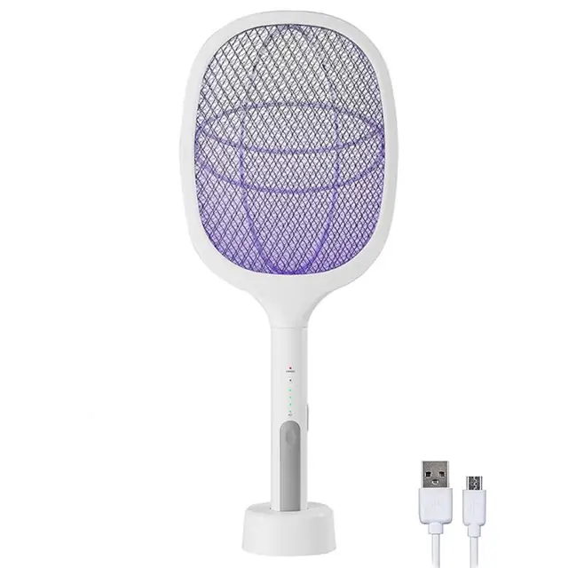 Xiaomi Szúnyog Swatter 2 Az 1 -Ben Szúnyoggyilkos Uv -Lámpával Usb 1200Mah Újratölthető Légy Zapper Ütő Otthoni Alvási Eszköz - Image 6