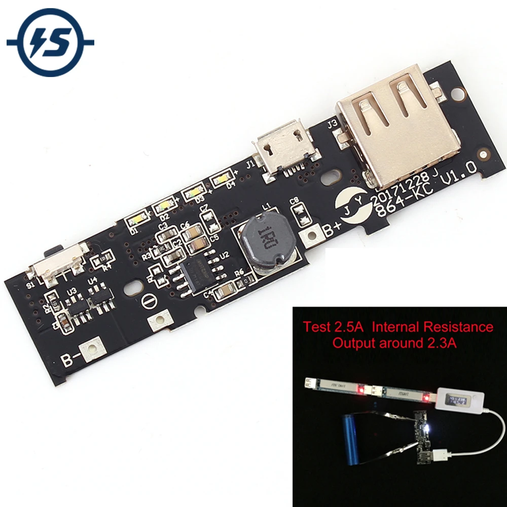 5v 2.1a Power Bank Charger Module Power Bank Circuit Board Pcb Step Up  Boost Power Bank Module Diy 18650 Battery For Xiaomi - Integrated Circuits  - AliExpress