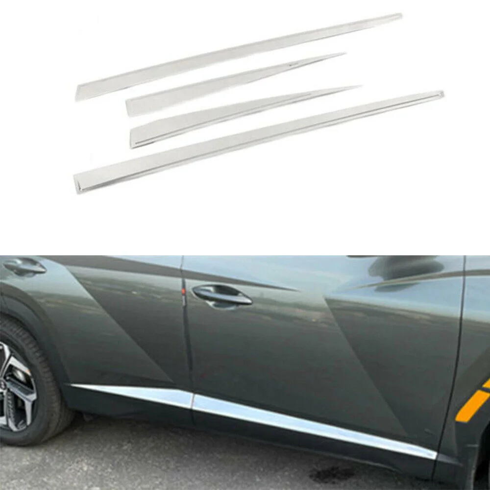 

4Pcs Door Side Sill Molding Trims Fit for All New Hyundai Tucson NX4 2021 2022