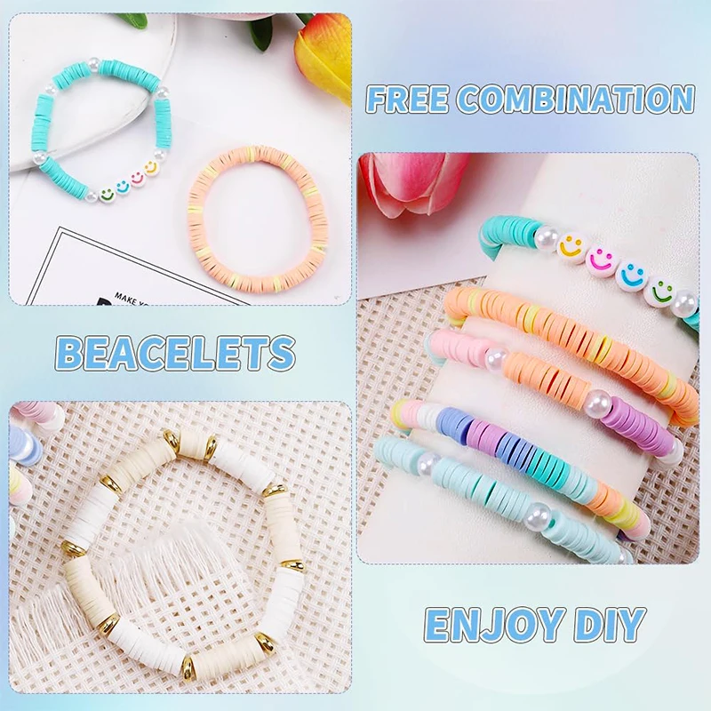 Macaron Polymer Clay Beads Set 6