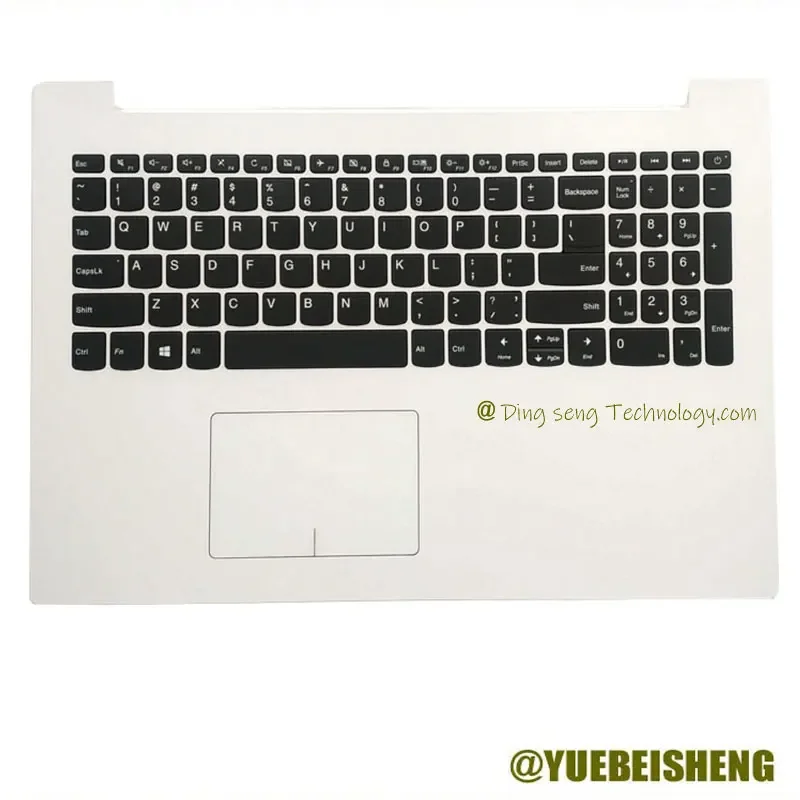 

YUEBEI New For Lenovo ideapad 5000-15 330C-15IKB 320-15IKB 520-15ISK 330-15ast palmrest US keyboard upper cover Touchpad,White