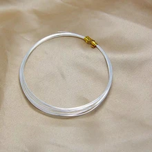 

0.6-1mm Real Pure Solid 999 Sterling Silver Wire Thread Metal Silver String Line for Necklace Bracelet Earring Jewelry Making