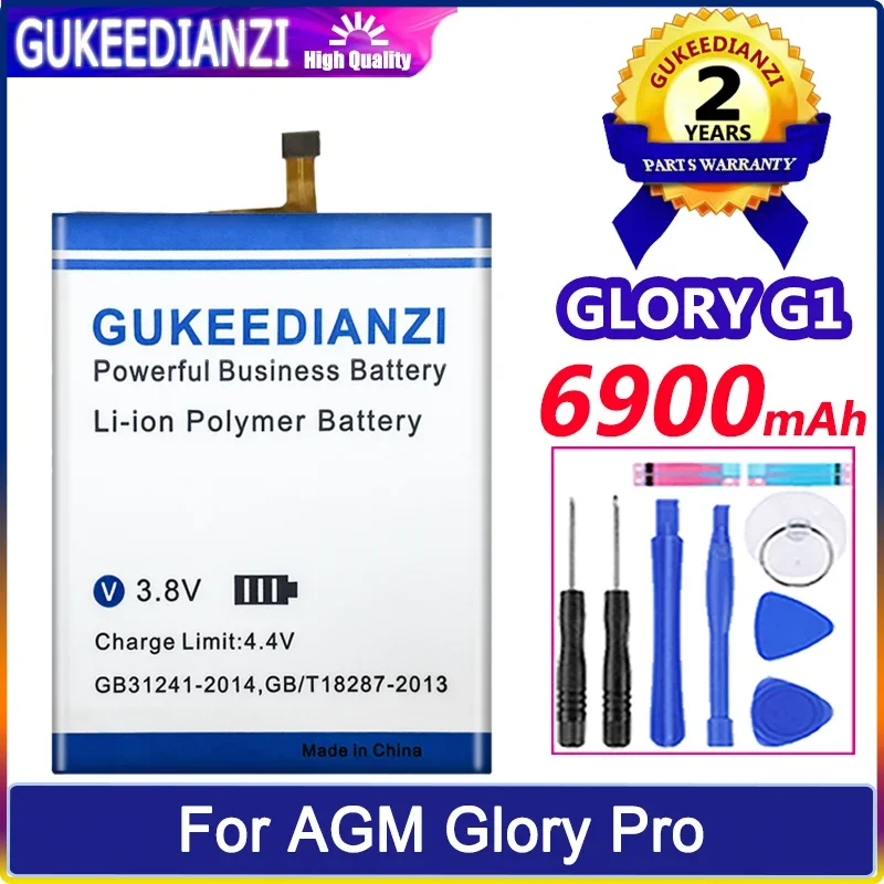 

GUKEEDIANZI Battery GLORY G1 6900mAh For AGM Glory Pro Batteria