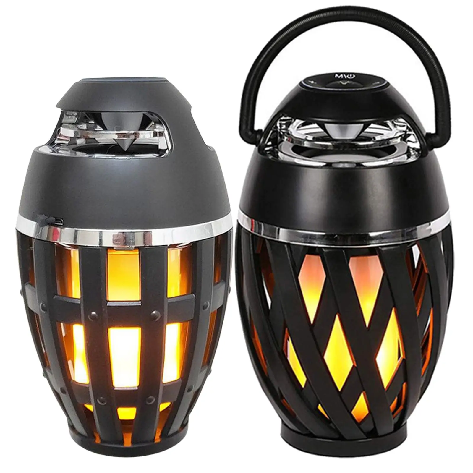 Bluetooth Speaker LED Flame Table Lamp Atmosphere Bluetooth Speaker Night Light For Indoor Outdoor Torch Atmosphere Bluetooth Speakers Waterproof