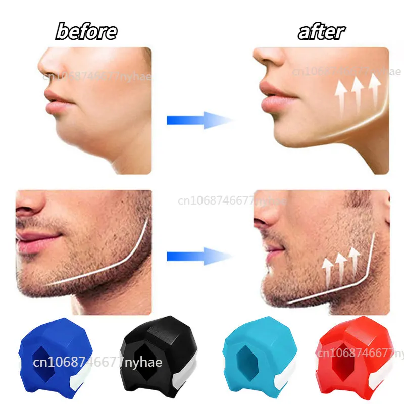 Hot Sale Jaw Trainer Facial Muscle Exercise Artifact Face Jaw Line  Masticator Silicone Masseter Fitness Ball Equipment For Home