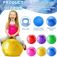 22" Hopper Ball Bouncing Jumping Hopping Ball Bouncy Ball with Handle Exercise Bounce Toys for Outdoors Sports School Games 2
