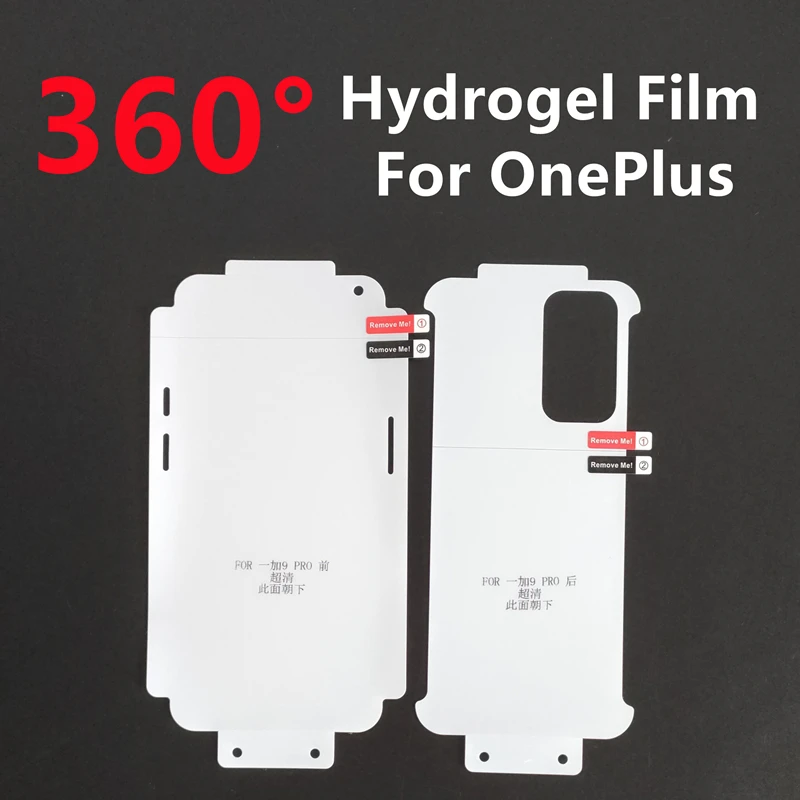 Pellicola Idrogel Per Copertura Completa Del Corpo A 360 ° Per Oneplus 9 Pro Pellicola Protettiva Per Schermo Per Oneplus 9 1 + 9 Pro Hd Tpu Non Vetro