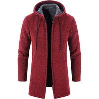 Men's Jacket 2023 NEW Solid Color Autumn and Winter Cashmere Men's Cardigan Chenille Outer Sweater Sweater Coat Windbreaker - Image 3