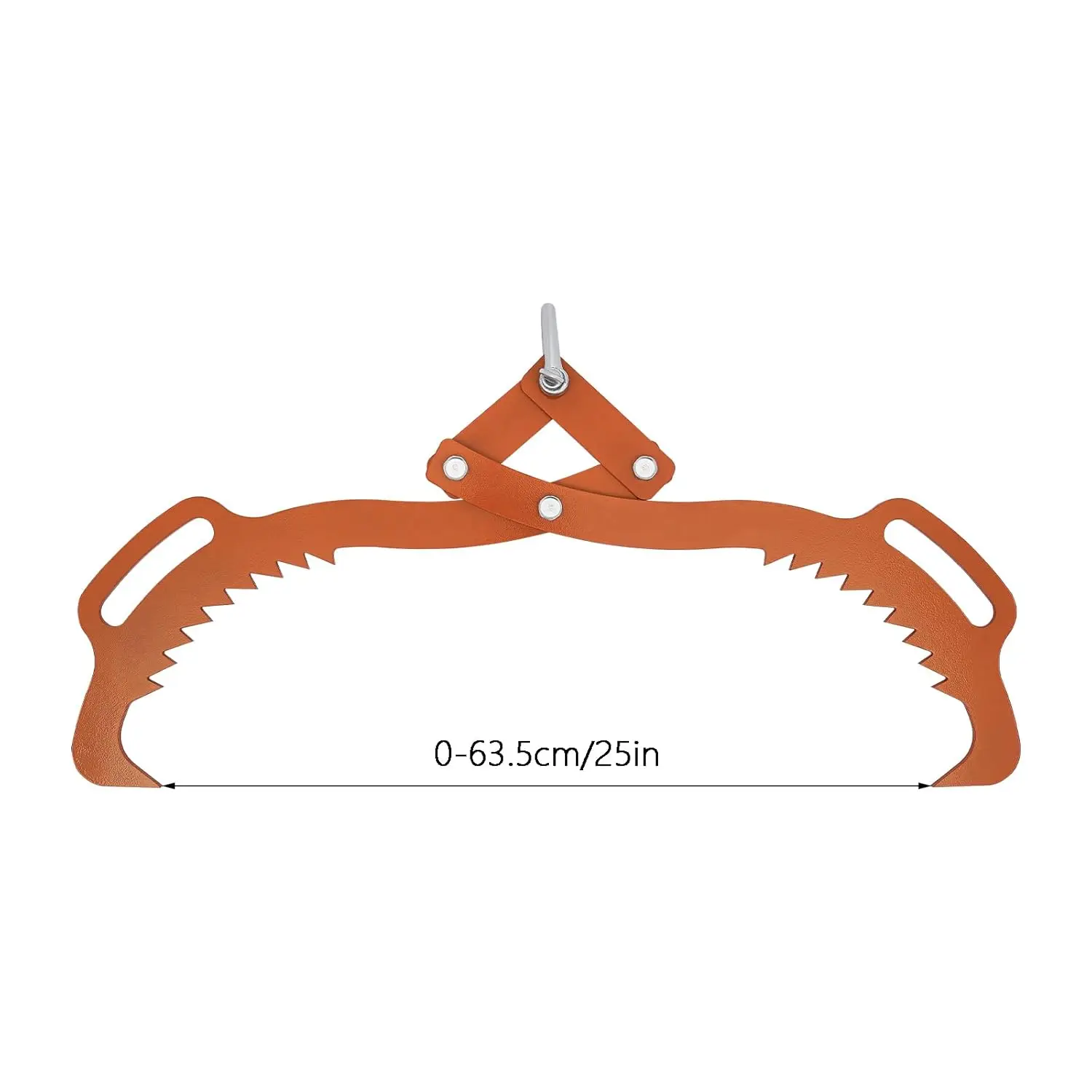 Hebezange für Baumstämme 700 kg 800 mm Holzgreifer W | 2 Spannzangen mit Spannvorrichtungen zum Heben, Bewegen und Beladen von Holz – Detail 7