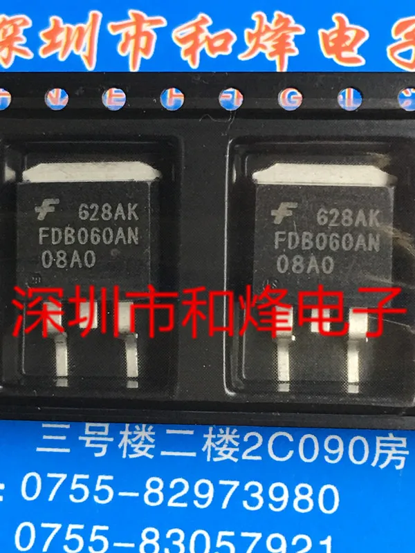 

5 шт.-10 шт. FDB060AN08A0 TO-263 75V 80A MOS Новый и оригинальный на складе