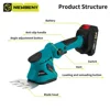 NEWBENY Electric Hedge Trimmer 2 IN 1 Cordless Efficient Household Shrub Weeding Garden Beautify Tool For Makita 18V-21V Battery 3
