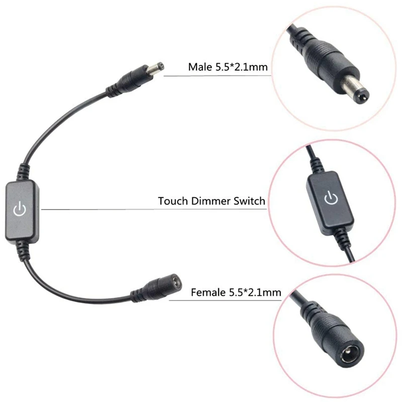 LED 단색 접촉 스위치 컨트롤러, 온라인 무단 조광기 컨트롤러, DC12-24V 3A 접촉 조광기