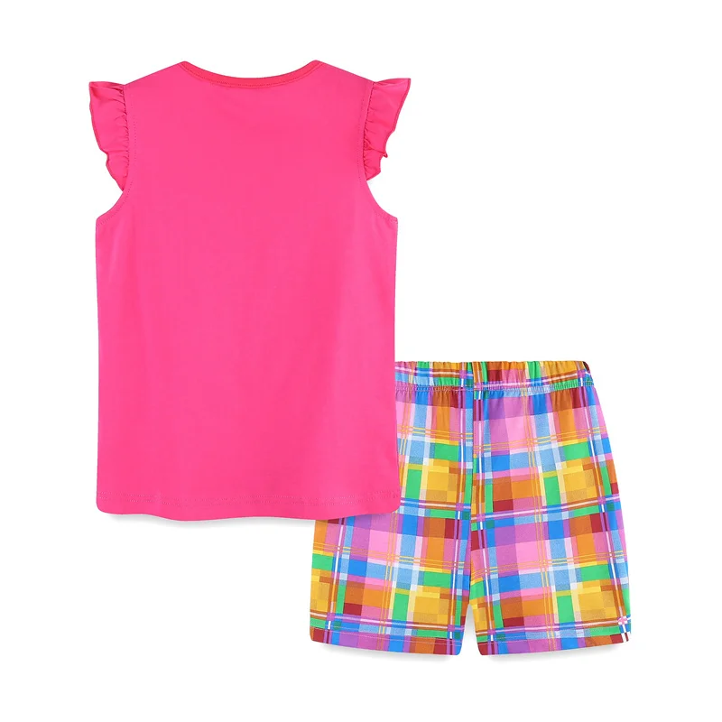 Girls Clothing Sets 2Pcs for Summer Toddler Kids Outfits Sleeveless Tees Shorts kids clothing set girls clothing set