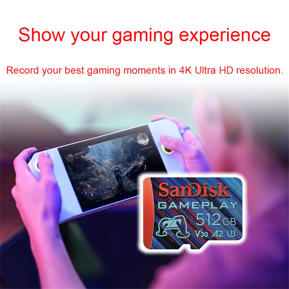 Sandisk GAMERLAY ũ SD ī, TF ޸ ī, ٵ ġ  , 256GB, 512GB, 1TB   ī, C10, U3, V30