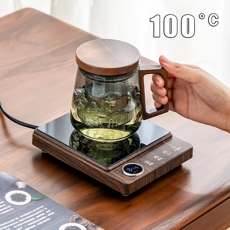 400W Cup Heater 100&deg;C Mug Warmer Electric Hot Plate Tea Stove Coffee Milk Water Heating Pad Warmer Coaster Hot Tea Maker 220V