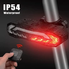 

Elecpow Smart Bike Tail Light with Turn Signals Waterproof Bike Alarm Horn With Remote USB Rechargeable Anti Theft Bicycle Alarm