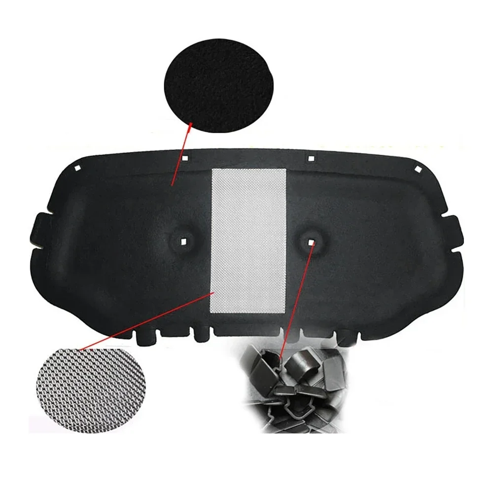 Front Hood Engine Sound Insulation Pad For Volkswagen JETTA VS5 Soundproof Cotton Cover Thermal Heat Insulation Pad Mat