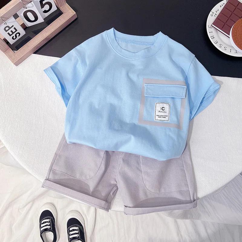

Kids Clothes Set Baby Boy/Girl T-Shirt + Shorts Summer Clothing Letter Fashion Casual Boys Tracksuit Children Baby Clothes Set
