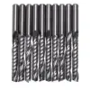10Pcs Cnc Router Bits 3.175 X 22Mm Single Flute Spiral Carbide Cnc Router Bits Milling Cutter 1