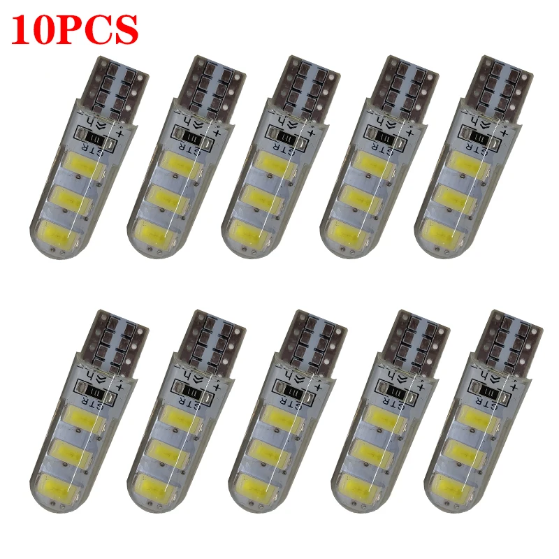 

Светодиодные парковочные лампы W5w T10 194 168 W5w Cob 6smd, 10 шт.