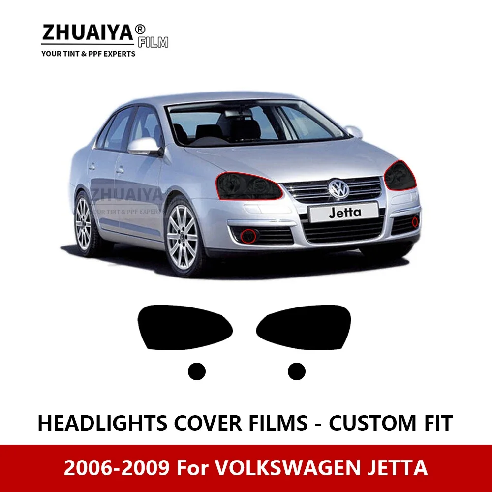 

For VOLKSWAGEN JETTA 2006-2009 Car Exterior Headlight Anti-scratch PPF precut Protective film Repair film stickers Accessories