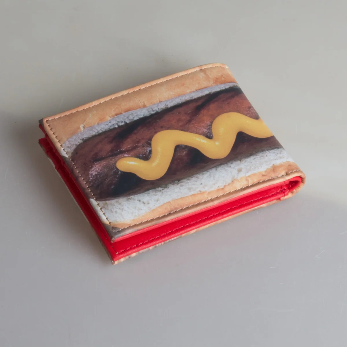 Stylish High-Quality Bread Shaped Bi-Fold Wallet Personalized Card Holder ID Card Case