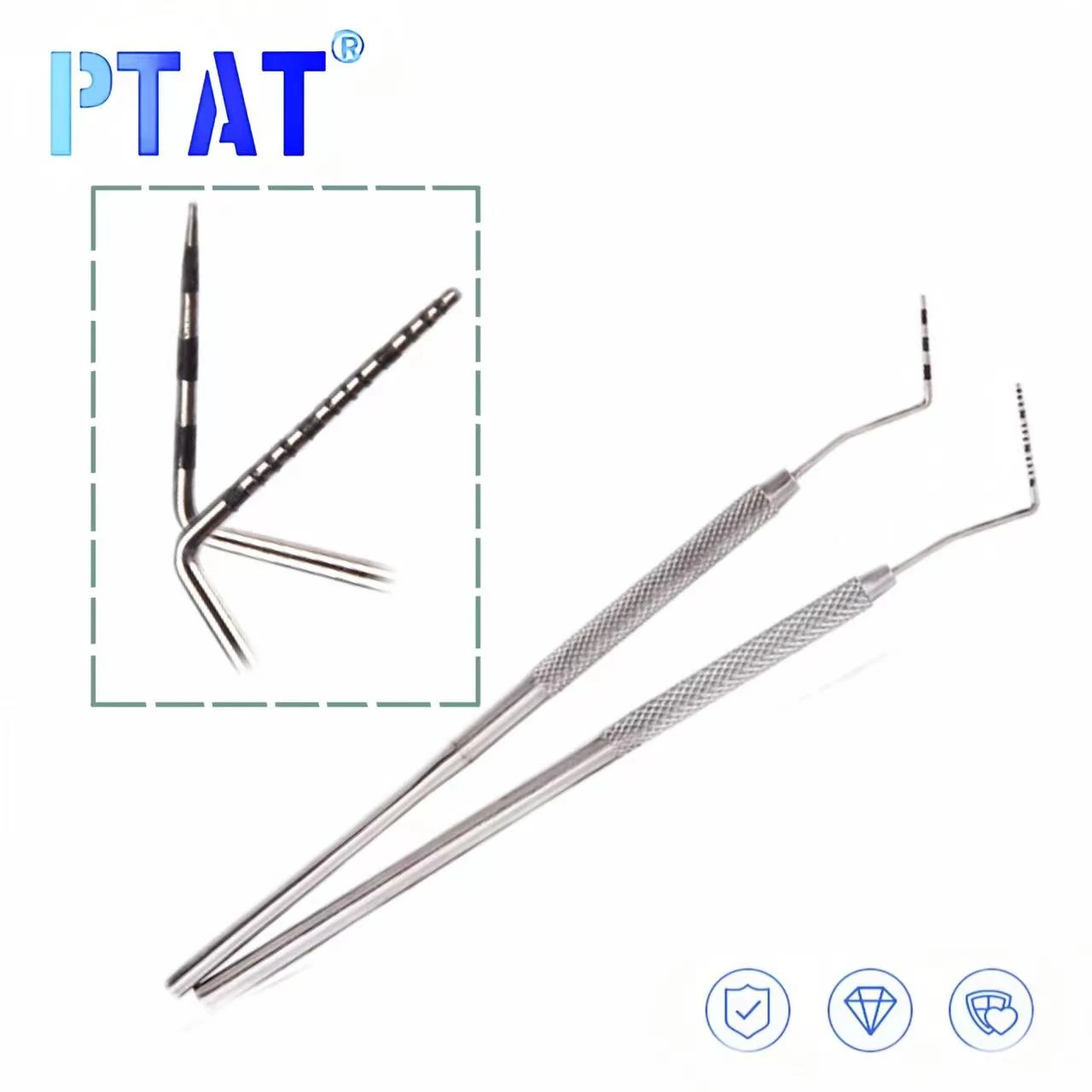 1pc High Quality Stainless Steel Dental Periodontal Calibration probe