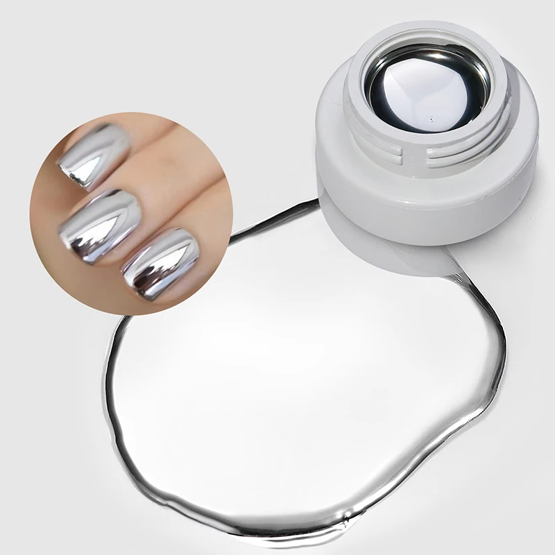 Nail Mirror Metal Glue Silver Super Bright French Painting Pull Line Hook Edge Painted Phototherapy Nail Polish Glue