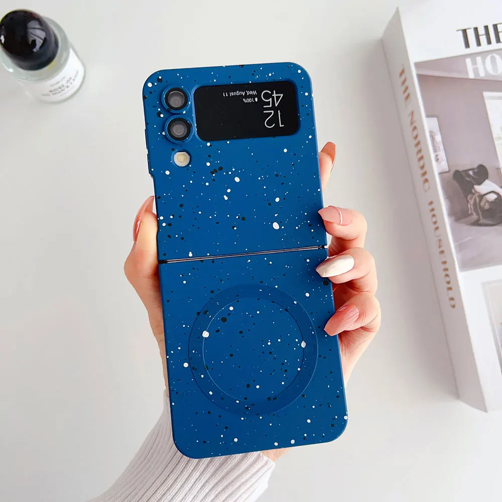 Magnetic Wireless Charging Soft Matte Star Cover Case