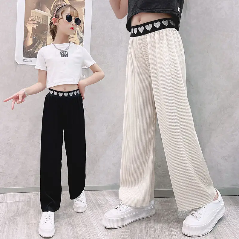 Girls Pants Solid Color Girl Pant Newest Children Pants Casual Style