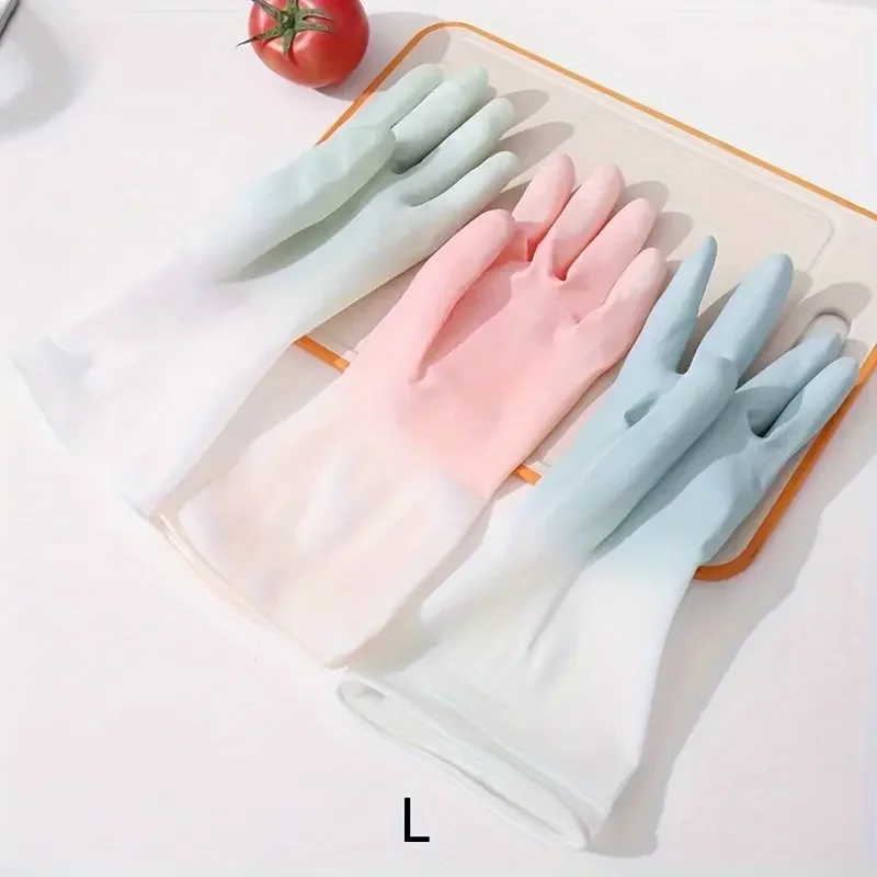 Household Cleaning Gloves Waterproof Kitchen Dishwashing Gloves Non-slip Housework Durable Laundry Was