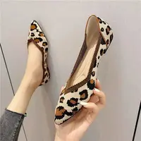 2025 new women's shoes spring and autumn flat shoes fashion casual women's flat shoes pointed knitting elastic comfortable shoes - Image 4