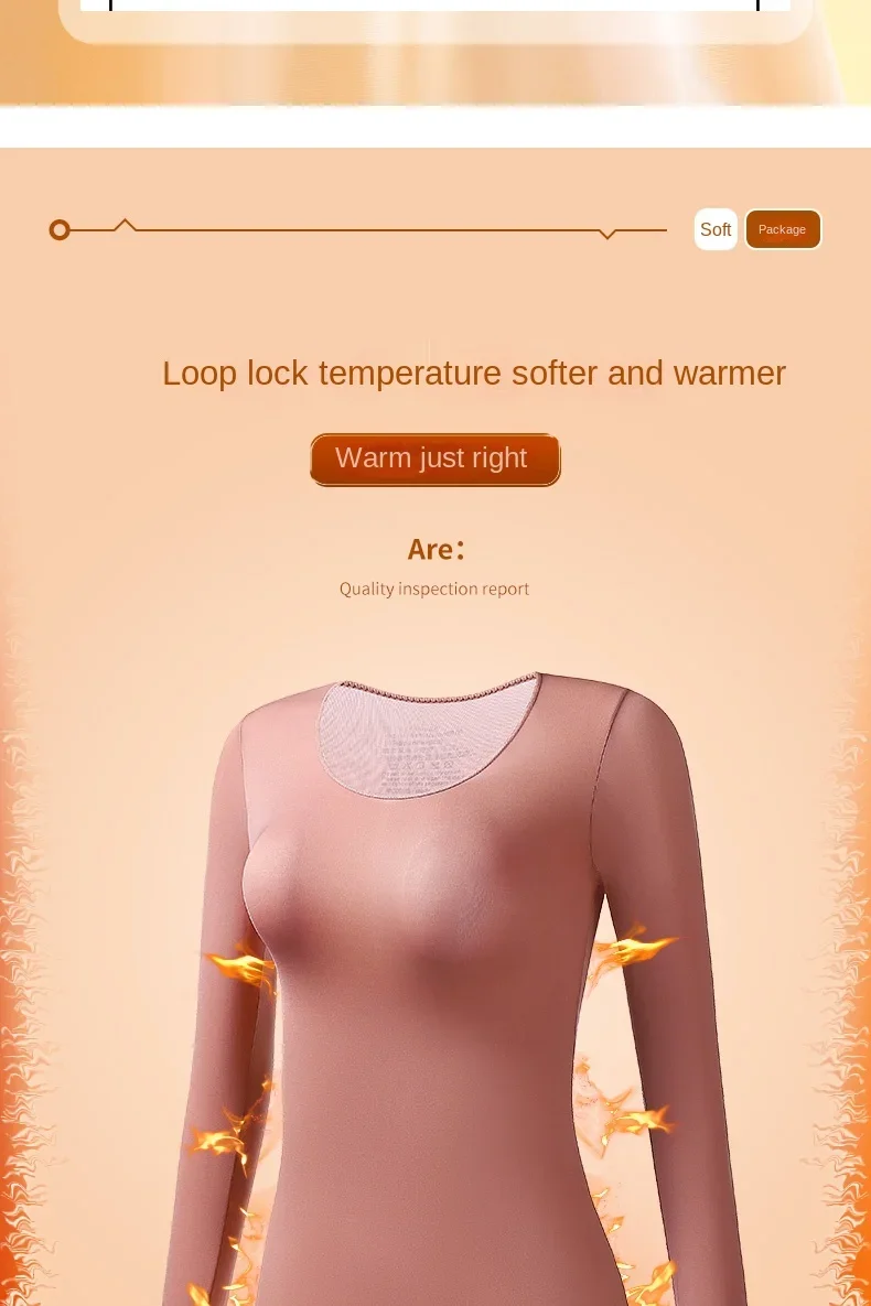 Damen-Thermounterwäsche, Herbst-Winter-Bottom-Shirt, langärmeliges T-Shirt, dünnes Thermo-Top, zweite Damen-Thermohaut, L-XL – Detail 16