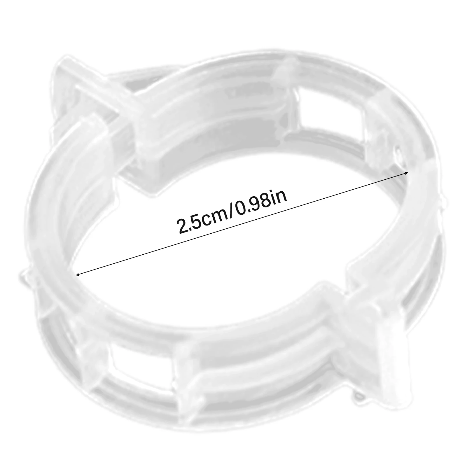 Reusable Garden Clips Plant Support 25mm Transparent PP Vining Clips Tomato Vine for Vertical Gardening Fruits Vegetables