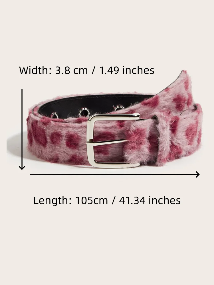 Wildleder-Taillengürtel für Damen im Y2K-Stil, trendiger Taillengürtel in Rosa/Weiß, sexy Jeans-Accessoire, vielseitiger Hip-Hop-Stil, Streetwear – Detail 11