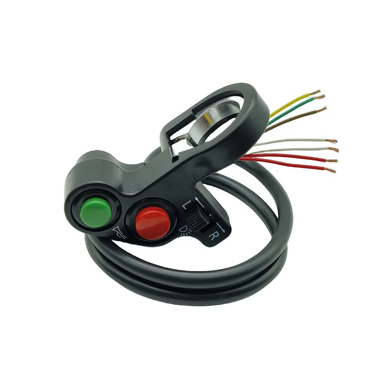 Motorcycle Handlebar Switch 7/8" Handlebar Horn Turn Signals Lights Controller Switch Modified Parts For Motorcycle Scooter Electric Bike