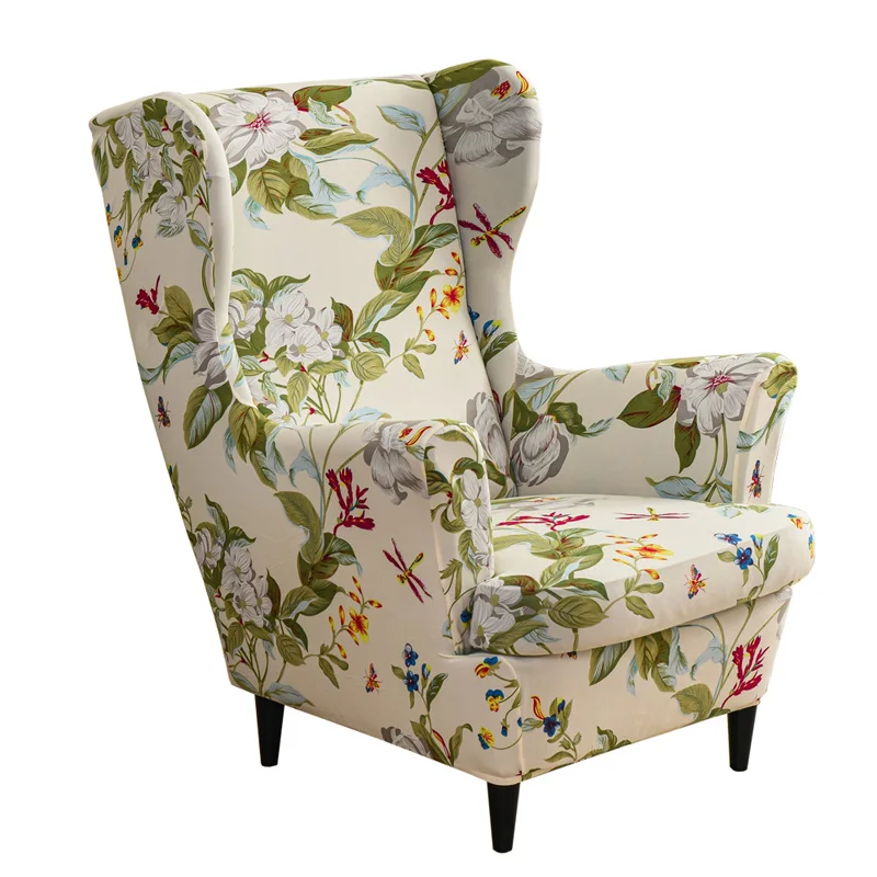 Elastic Tiger Stool Cover Chair Sofa Single Wing Back Cushion Home L Shape |