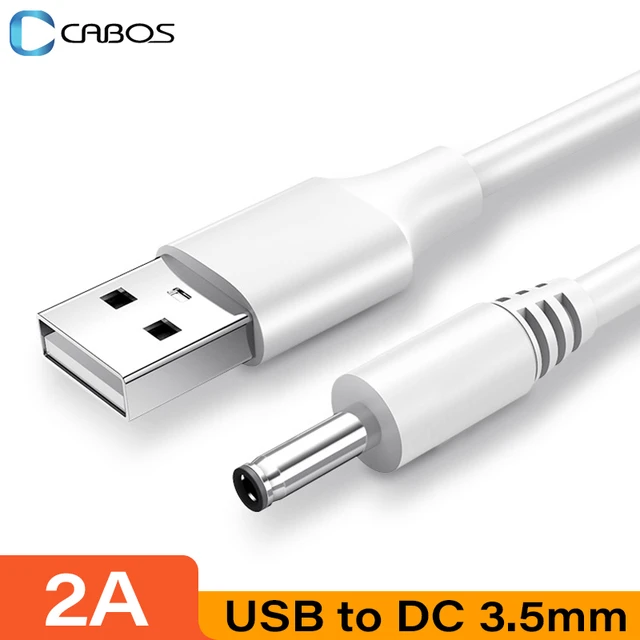 USB to 3.5mm DC 5V Charger Cable Connector Power Supply Charge