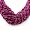 Natural Faceted Ruby 2 3 4MM Micro Tiny Small Seed Round Gemstone Beads For Jewelry Mkaing DIY Waist Bracelets Neckalce Anklet 3