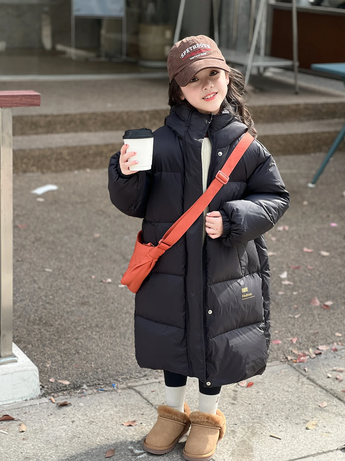 Girls Down Cotton Jacket Winter New Children's Long Warm Coats baby Girls' Snow Jacket Kids Clothes CH437