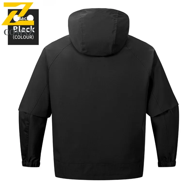 COMXZ Thickened Mens Jacket Mountaineering Windproof Warm Parka Casual Daily Style Lightweight Cold Resistant Winter Clothing